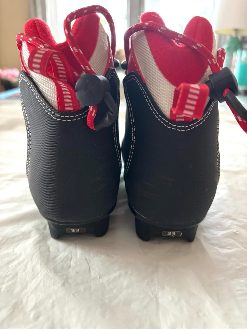 NWOT Rossignol X1 Jr Red blk Nordic Cross Country Ski Boots SZ 2 Youth EU SZ 33